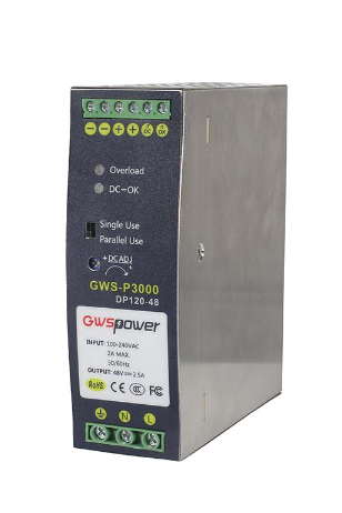 120W/48V Industrial DIN rail power supply