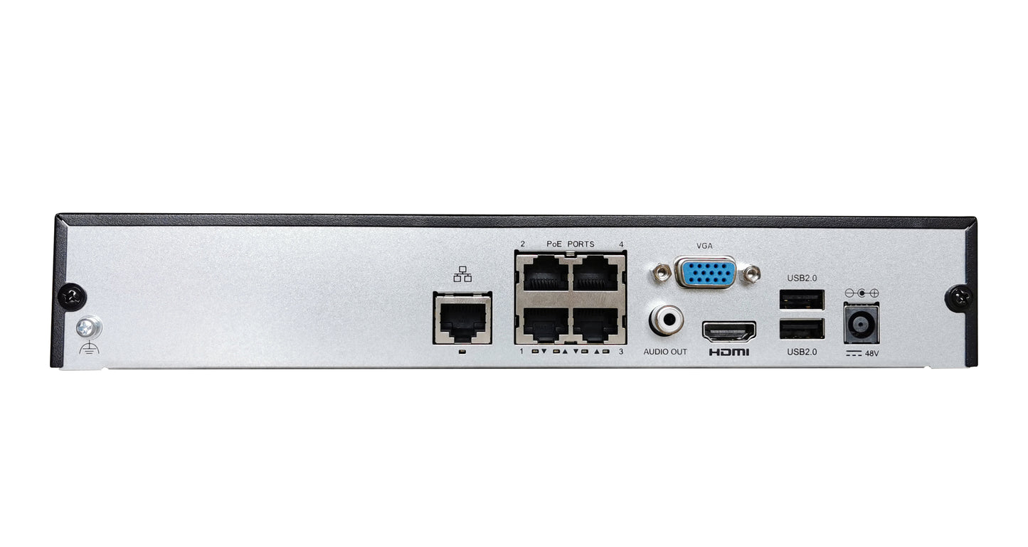 4CH 4K 8MP POE NVR