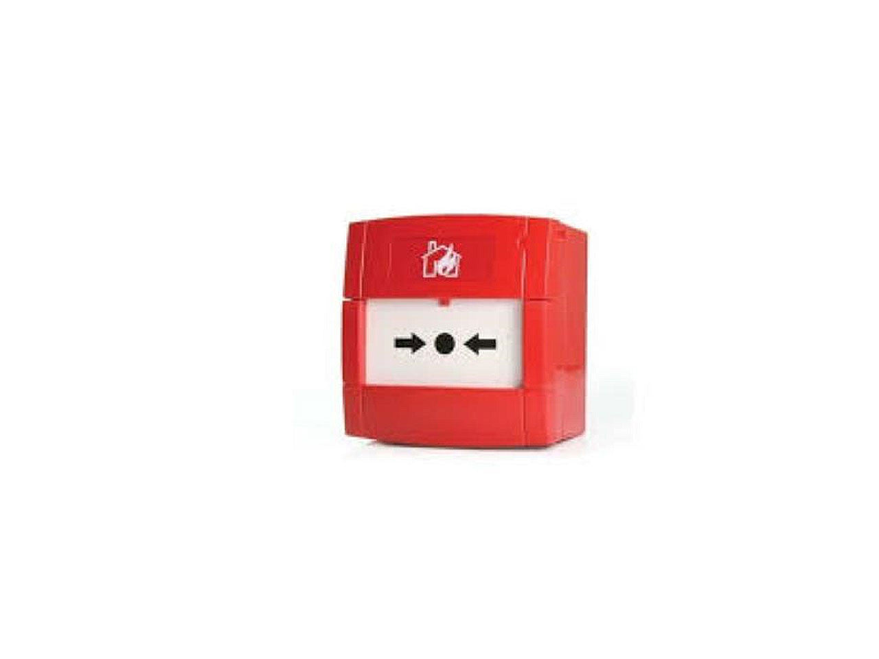 Handmelder rood met wisselcontact (max. 30V DC)
