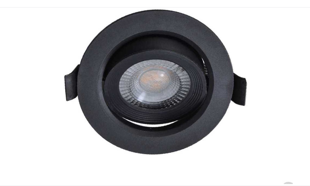 JL - 4,9W SMD LED Einbaustrahler 6500K mattschwarz 370 Lumen