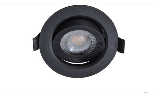 JL - 4,9W SMD LED Einbaustrahler 6500K mattschwarz 370 Lumen