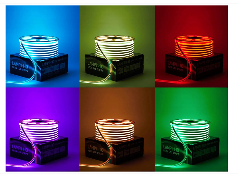 JL - 20 Meter 8W/m SMD Neon LED Streifen wasserdicht RGB Bluetooth