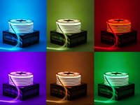 JL - 50 Meter 8W/m SMD Neon LED Streifen wasserdicht RGB Bluetooth