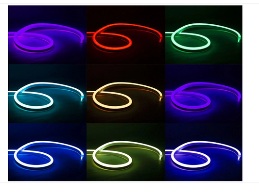 JL - 20 Meter 8W/m SMD Neon LED Streifen wasserdicht RGB Bluetooth