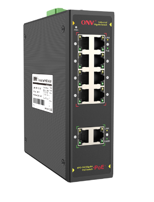 8*10/100/1000M PoE poort + 2*10/100/1000M RJ45 uplink