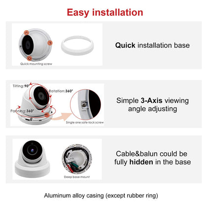 IPC-W605AHBB5 5MP IR Dome POE IP Camera