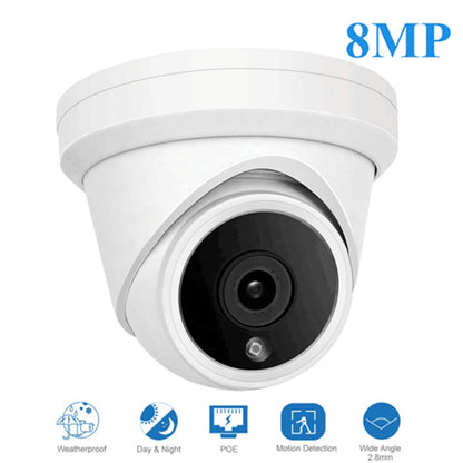IPC-W608AHBB8 8MP 4K IR Dome POE IP Camera