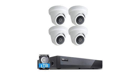 JL ACTIE !! 4CH 4K POE NVR Kit 8MP Outdoor IP66 waterdichte torentje IP-camera 1T HDD CCTV-systeem EAN:6150621087073